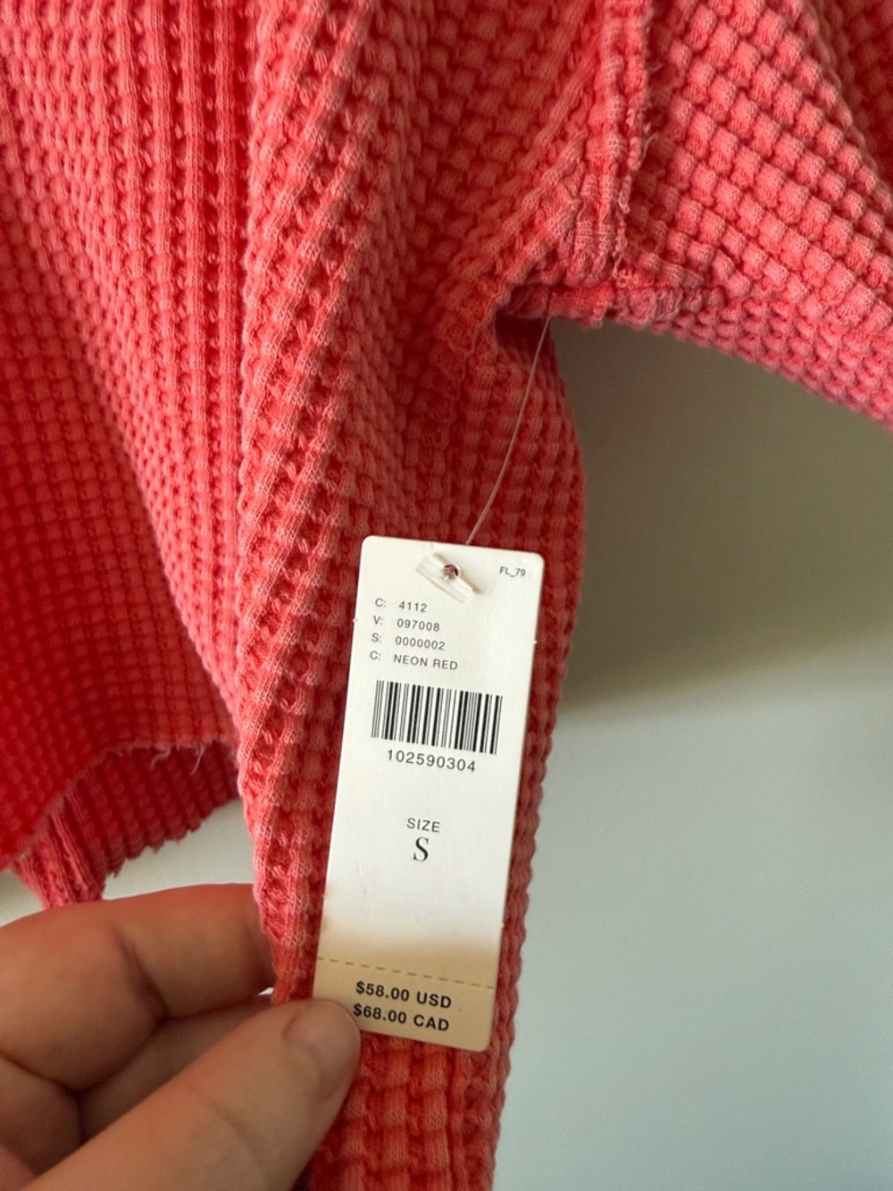 NWT Anthropologie Pilcro Short-Sleeve Waffle T-Shirt - Picture 8 of 9